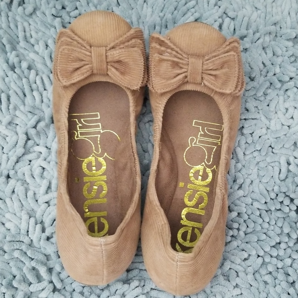 Kensie Girl Ballet Flats with Bow